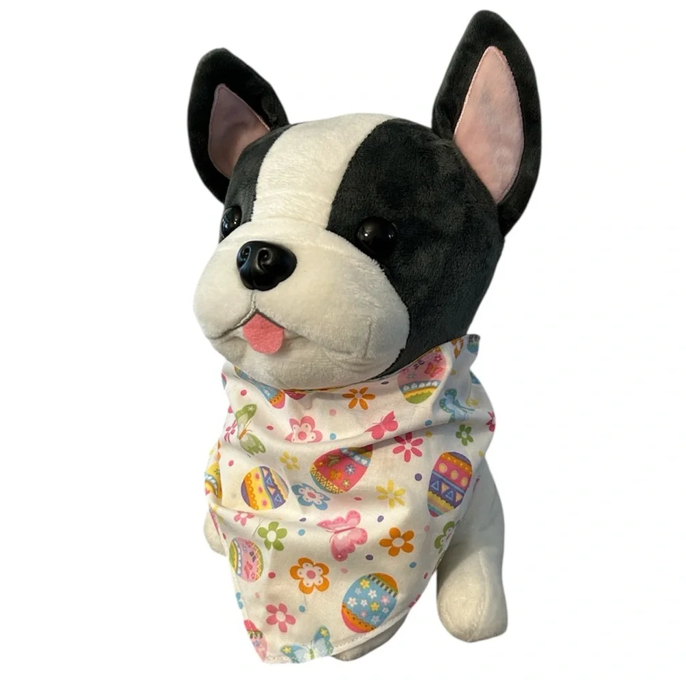Dog Bandana with Easter eggs spring chicks dog neckerchief reversible NEW